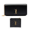 Velor Cross-Body Gold Strap & Mini Purse