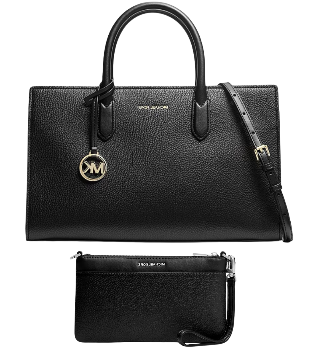 MK Pebbled Satchel & Convertible Purse